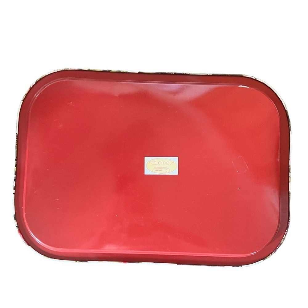 Vintage Department 56 Berries Metal Tin Serving Tray Strawberries Retro - Picture 2 of 7